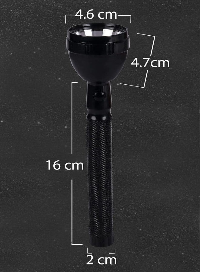 DotCom Rechargeable Aluminum Alloy Flashlight| with Three Level Lights Adjustments | Compact & Portable LED Torch Durable and Waterproof Torch Light for Camping, Hiking and Outdoors (Traditional) - Image 5